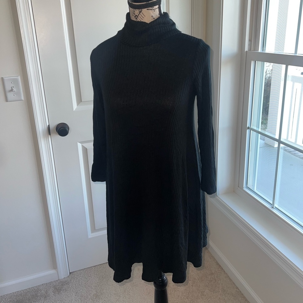 American Eagle Stretchy Cotton Dress with Turtleneck